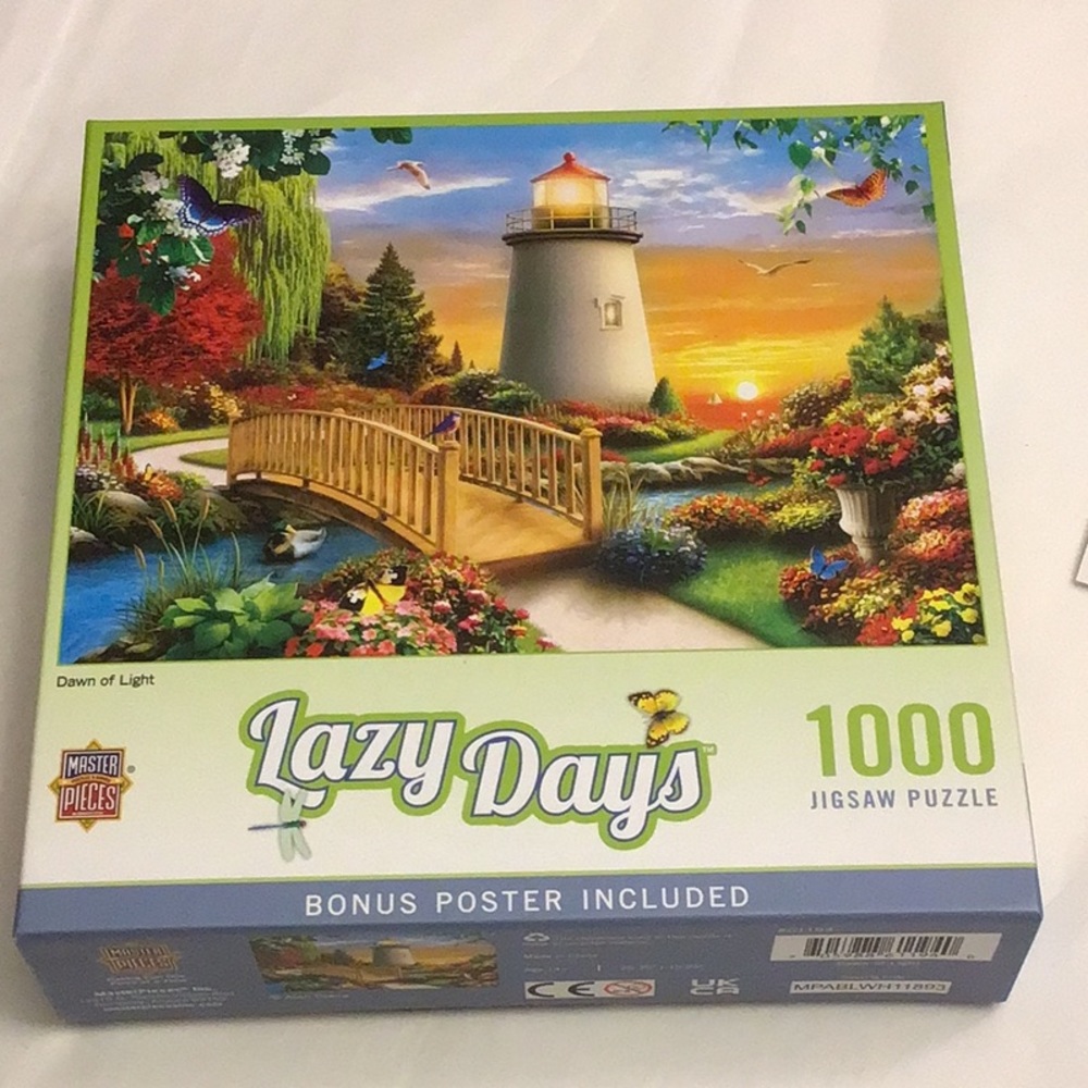 Lazy Days Dawn of Light 1000 Jigsaw Puzzle 🧩 excellent, w poster